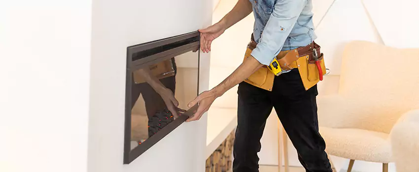 Metal Fireplace Installation in Wildomar, California