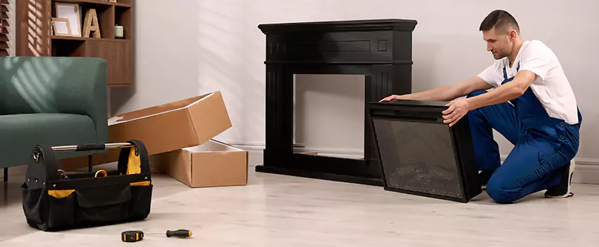 Old Rusted Metal Fireplace Repair And Replacement in Wildomar, CA
